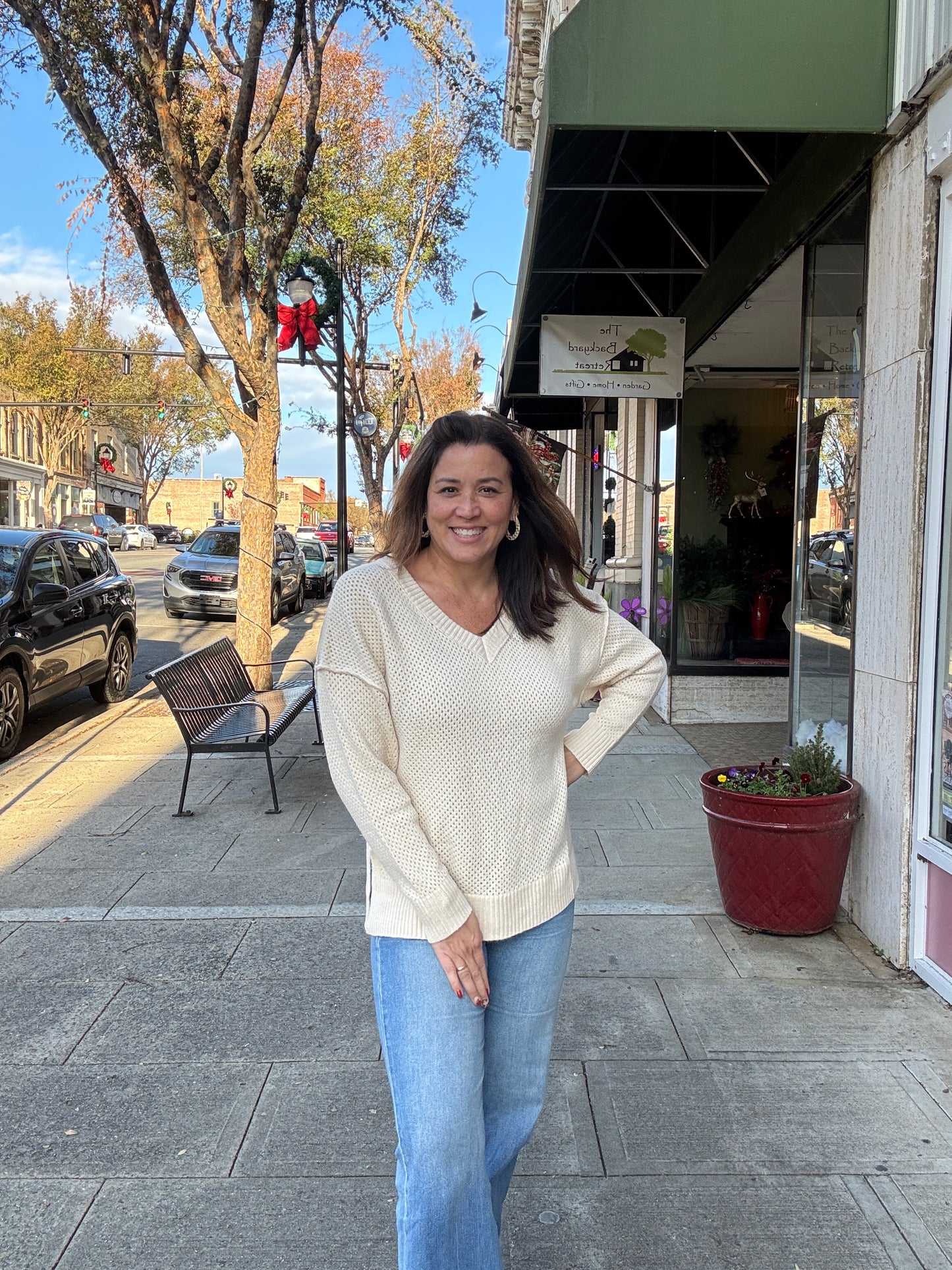 The Aspen V Neck Sweater