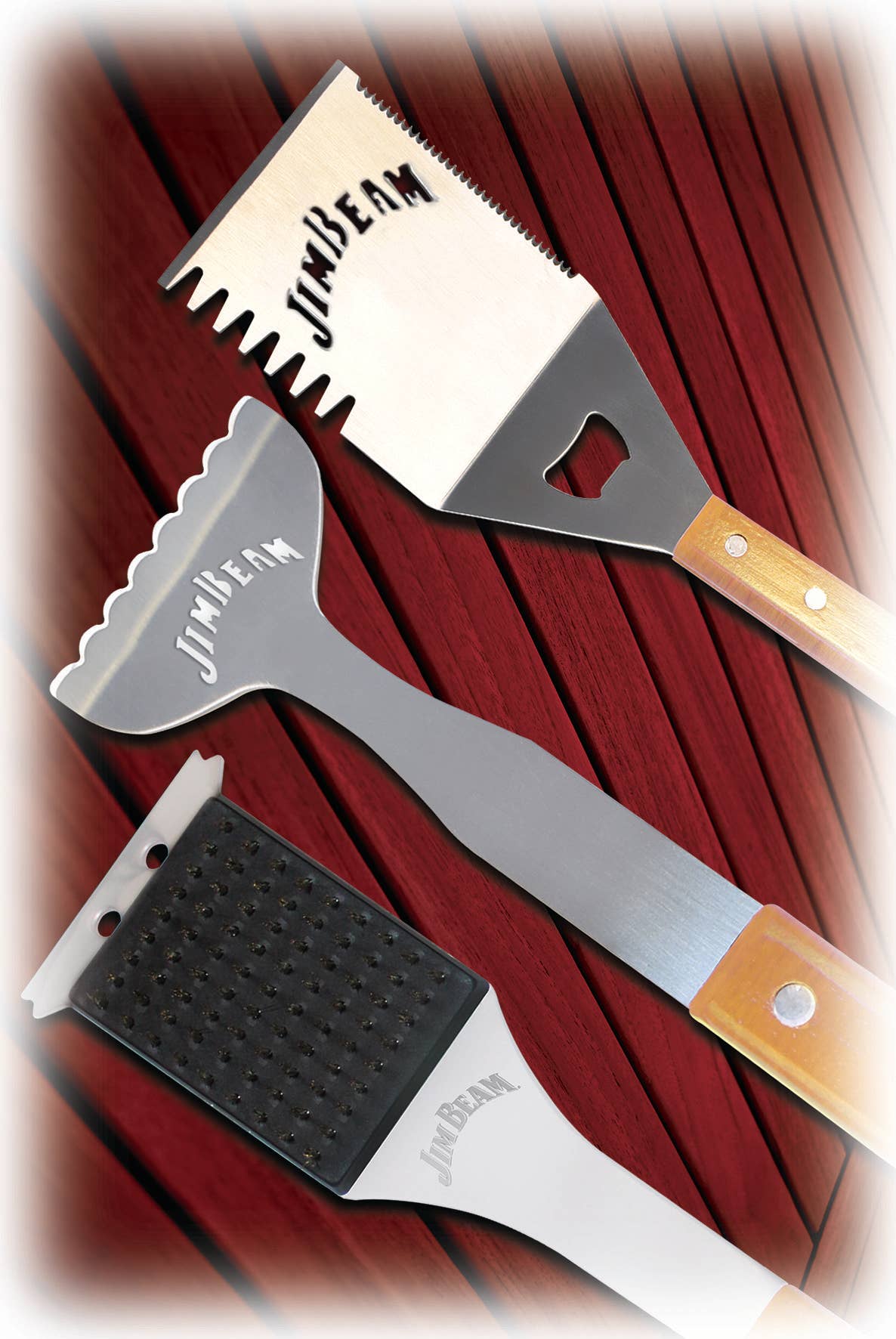 Jim Beam 3 piece BBQ Tool Set