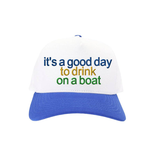 C.C Beanie - Drink on a Boat C.C Embroidered Trucker Hat TCM0005