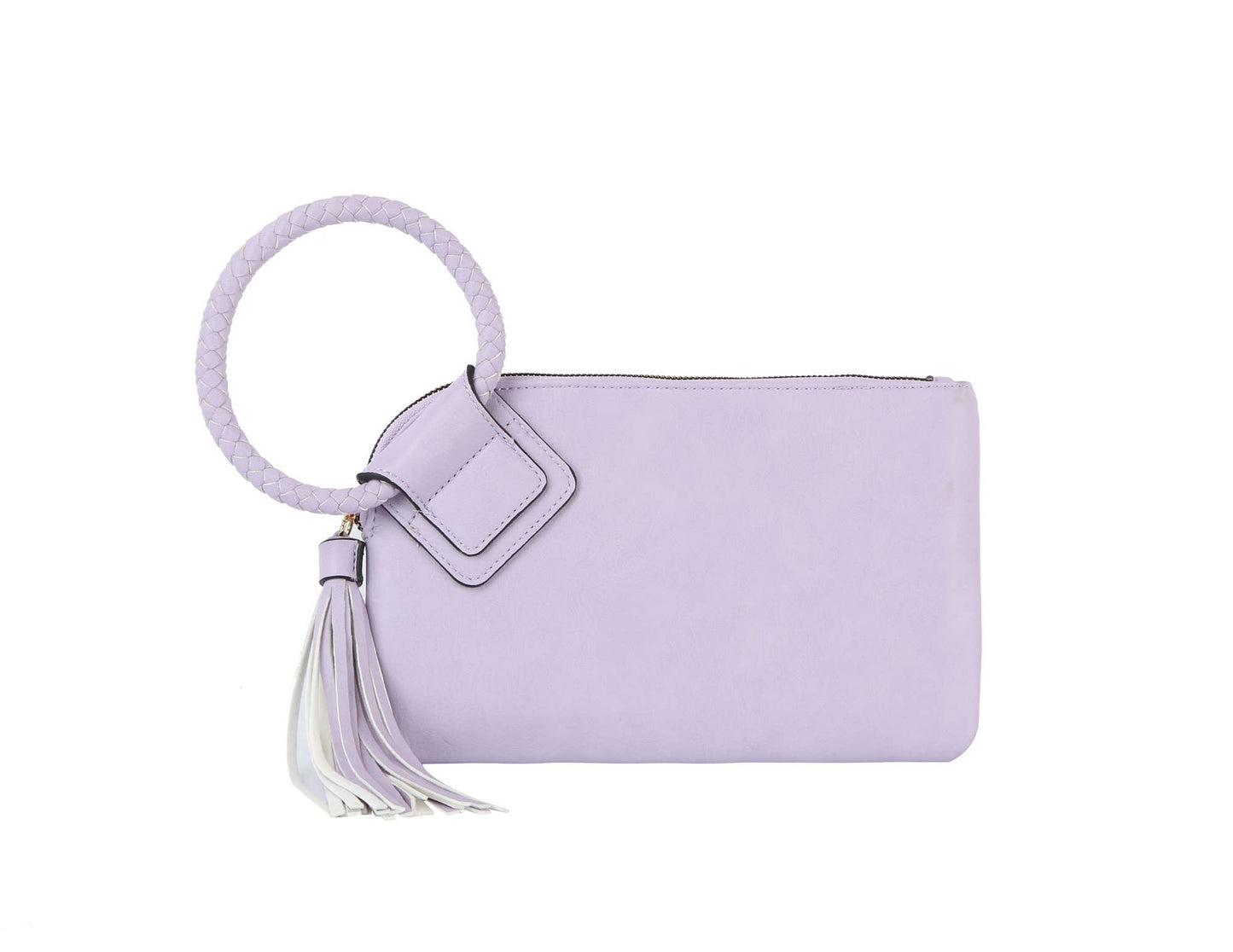 Boho Vegan Leather Wristlet/Clutch
