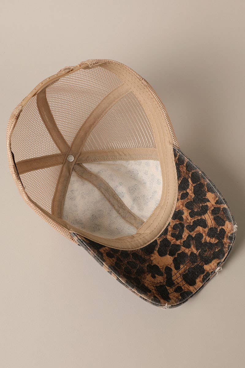 Leopard Print Baseball Cap
