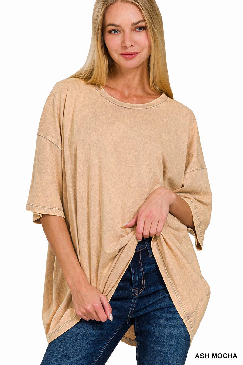 Acid Washed Oversized Tee
