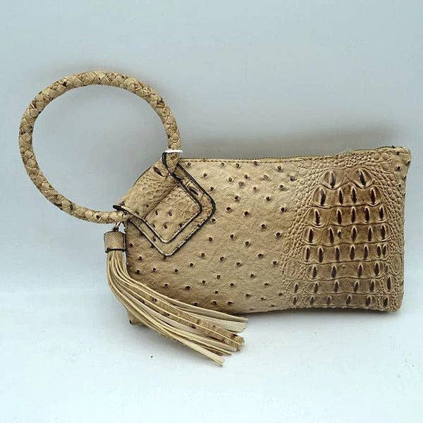 Tasia Croc Wristlet