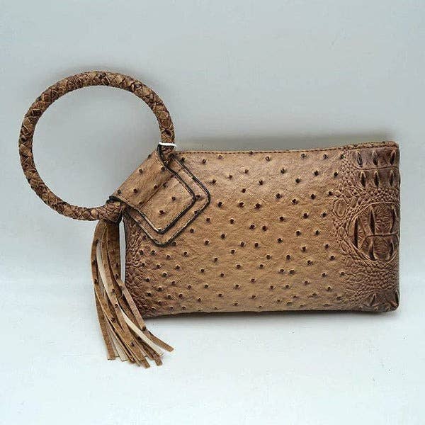 Tasia Croc Wristlet