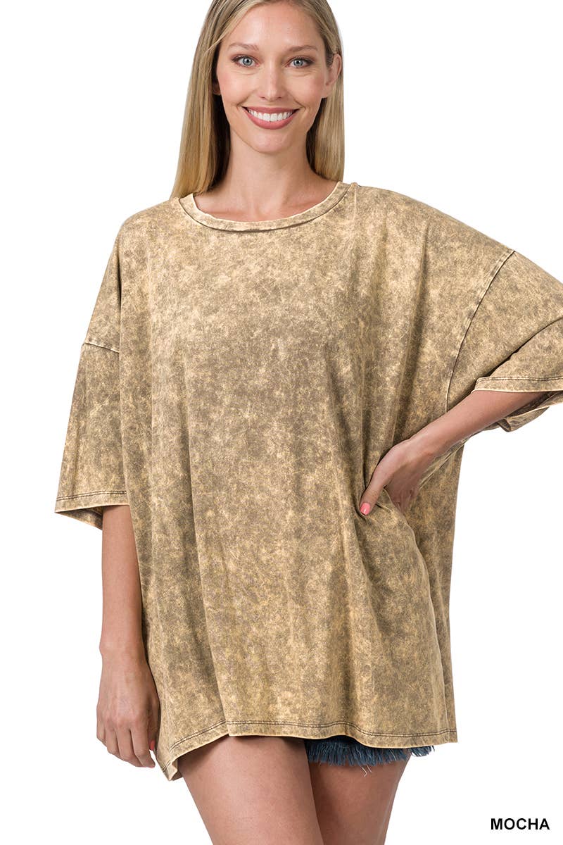 Acid Washed Oversized Tee