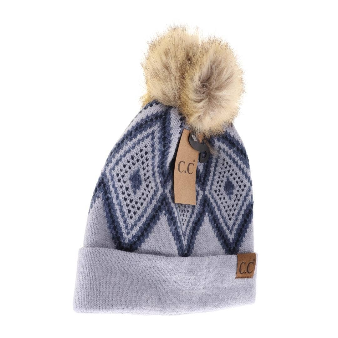 Diamond Geometric Beanie