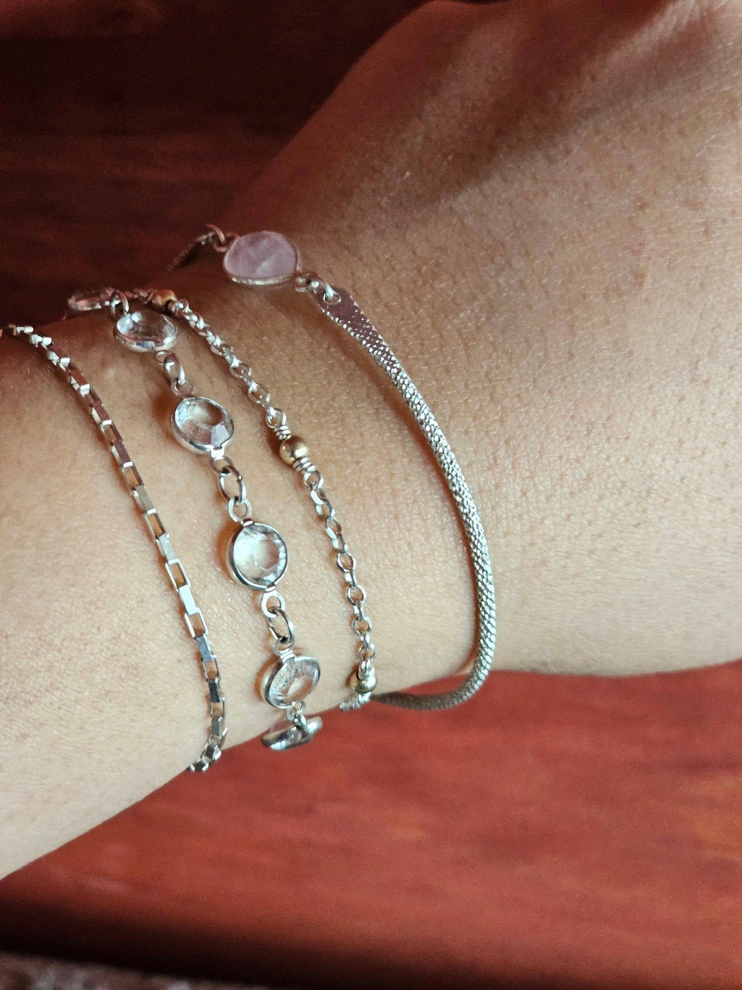 Half Moon Jewelry Designs - Permanent jewelry bangle (Sparkle), Bangle blank for PJ