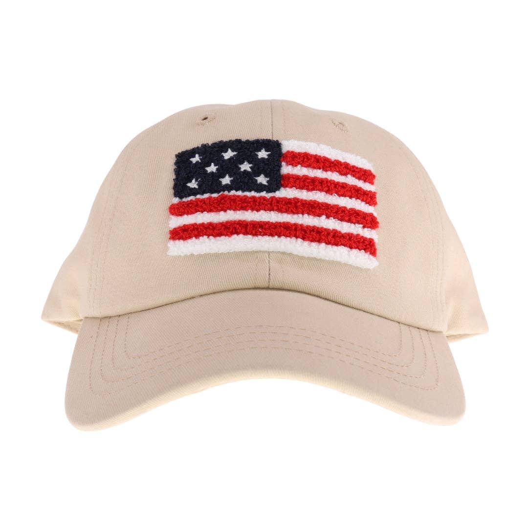 C.C Beanie - Unisex Chenille USA Flag