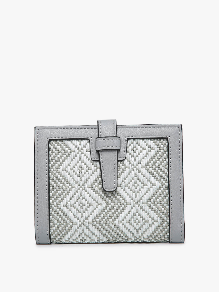 Bessie Canvas Wallet w/ Slip Closure