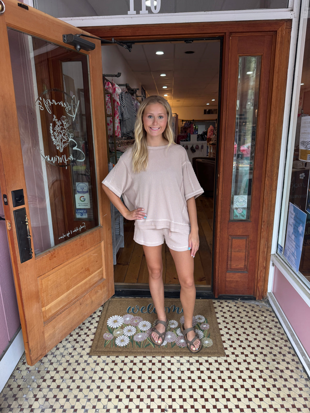 Ribbed Top & Shorts Set - Very J