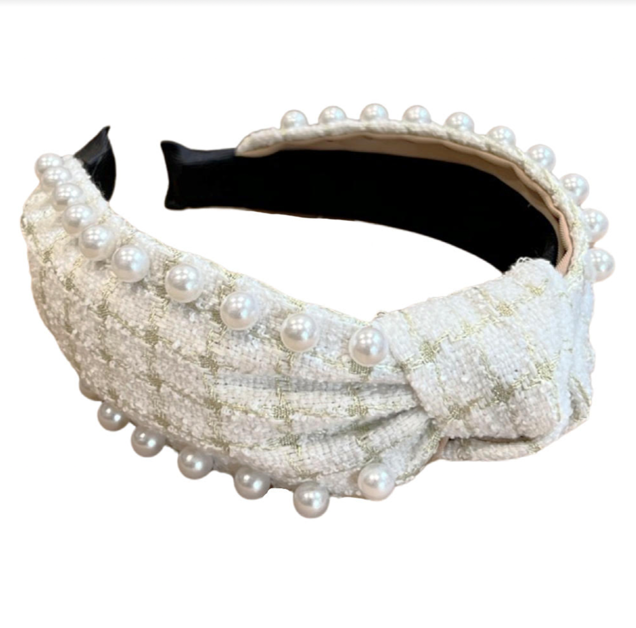 It Girl Headband Pearl - Cream | Top Knot Headband