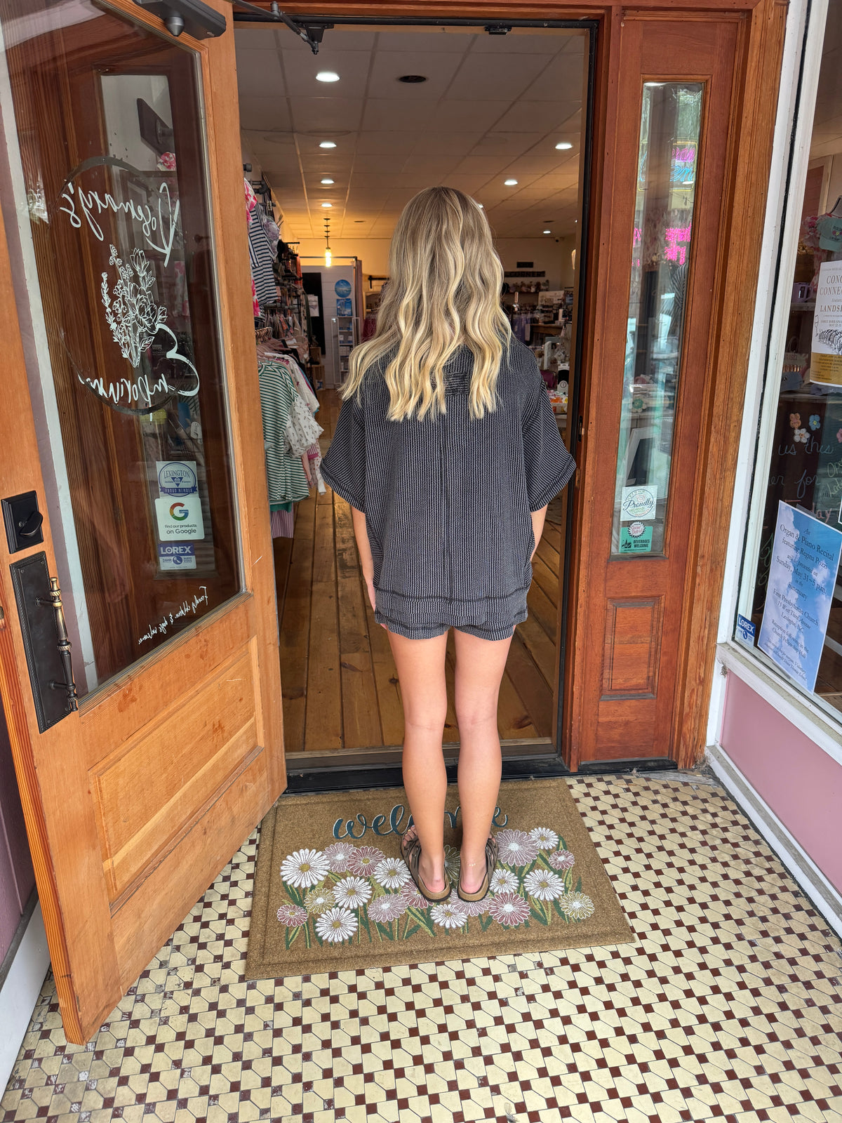 Ribbed Top & Shorts Set - Very J