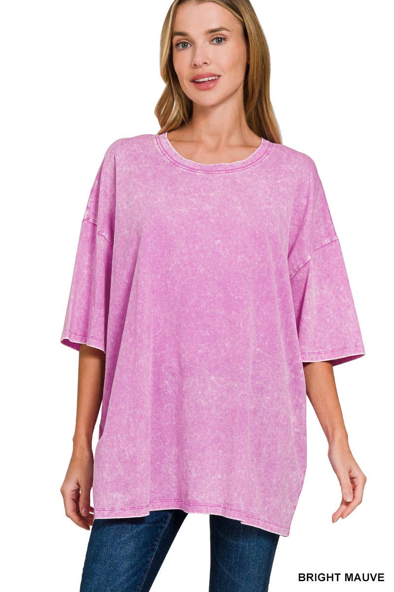 Acid Washed Oversized Tee
