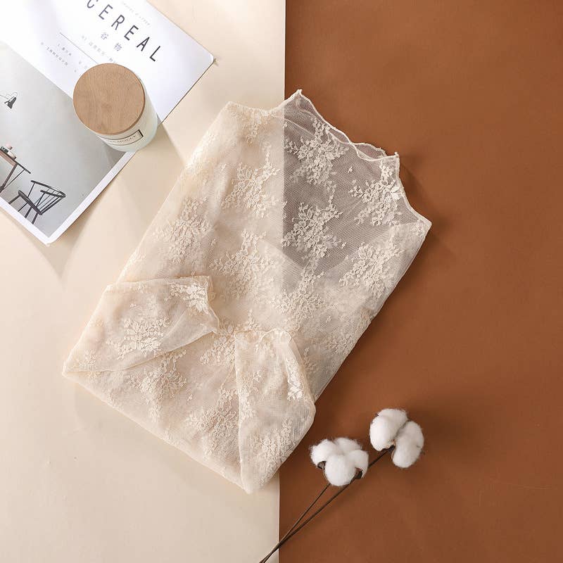 Floral Lace Sheer Top
