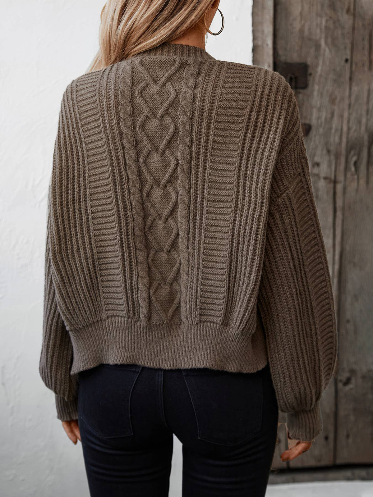 Cardigan w/Balloon Sleeves