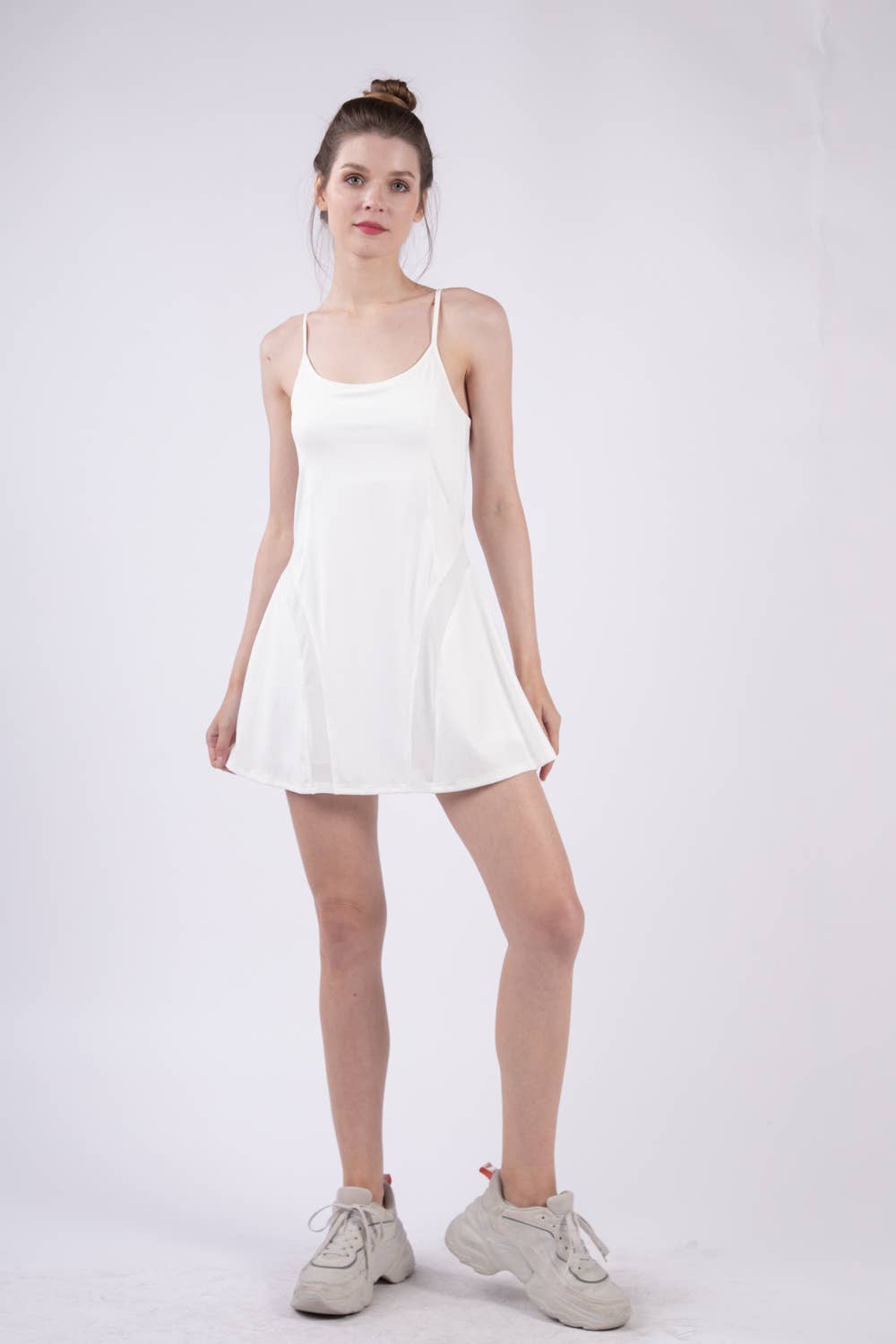 Tennis Mini Dress with Mesh Detail