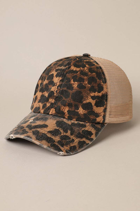 Leopard Print Baseball Cap