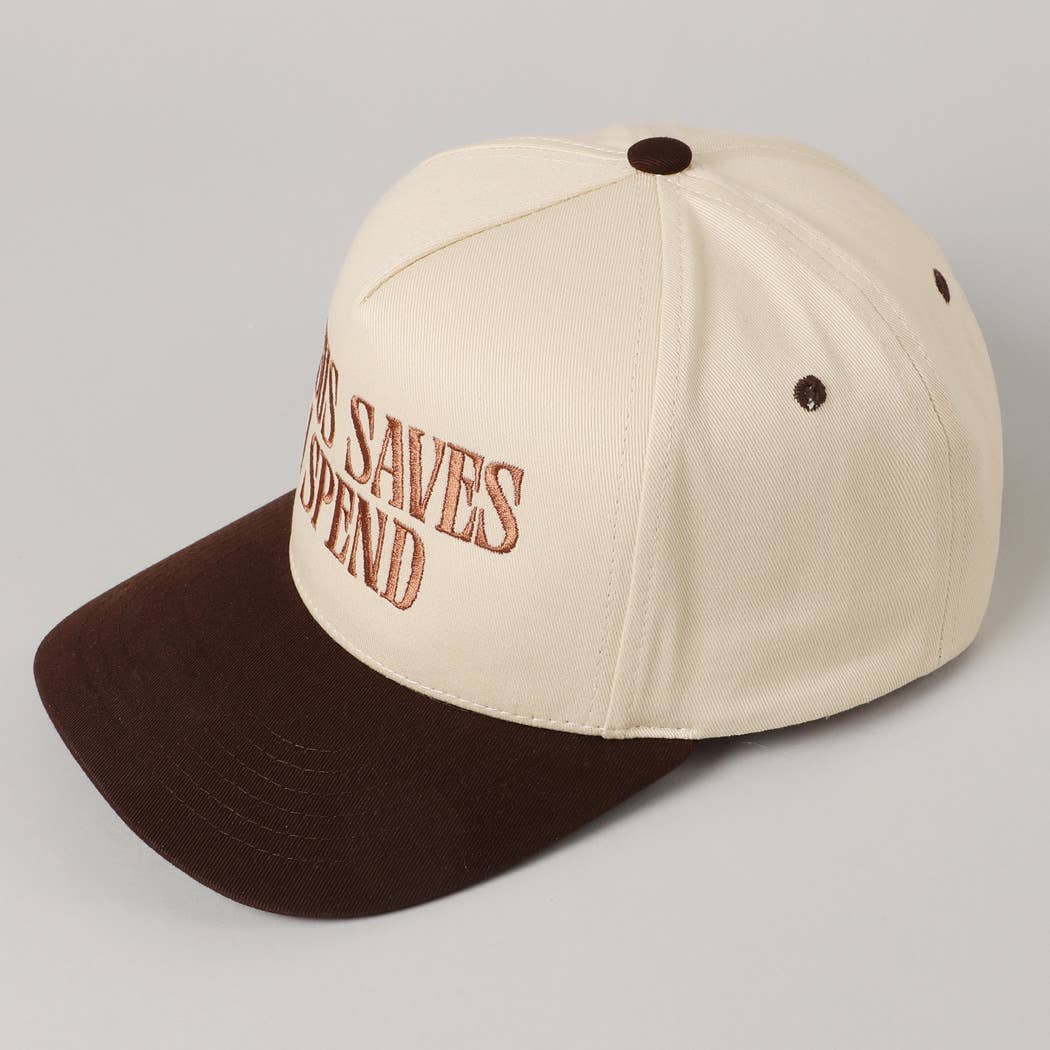 Jesus Saves, I Spend Embroidery Trucker Hat