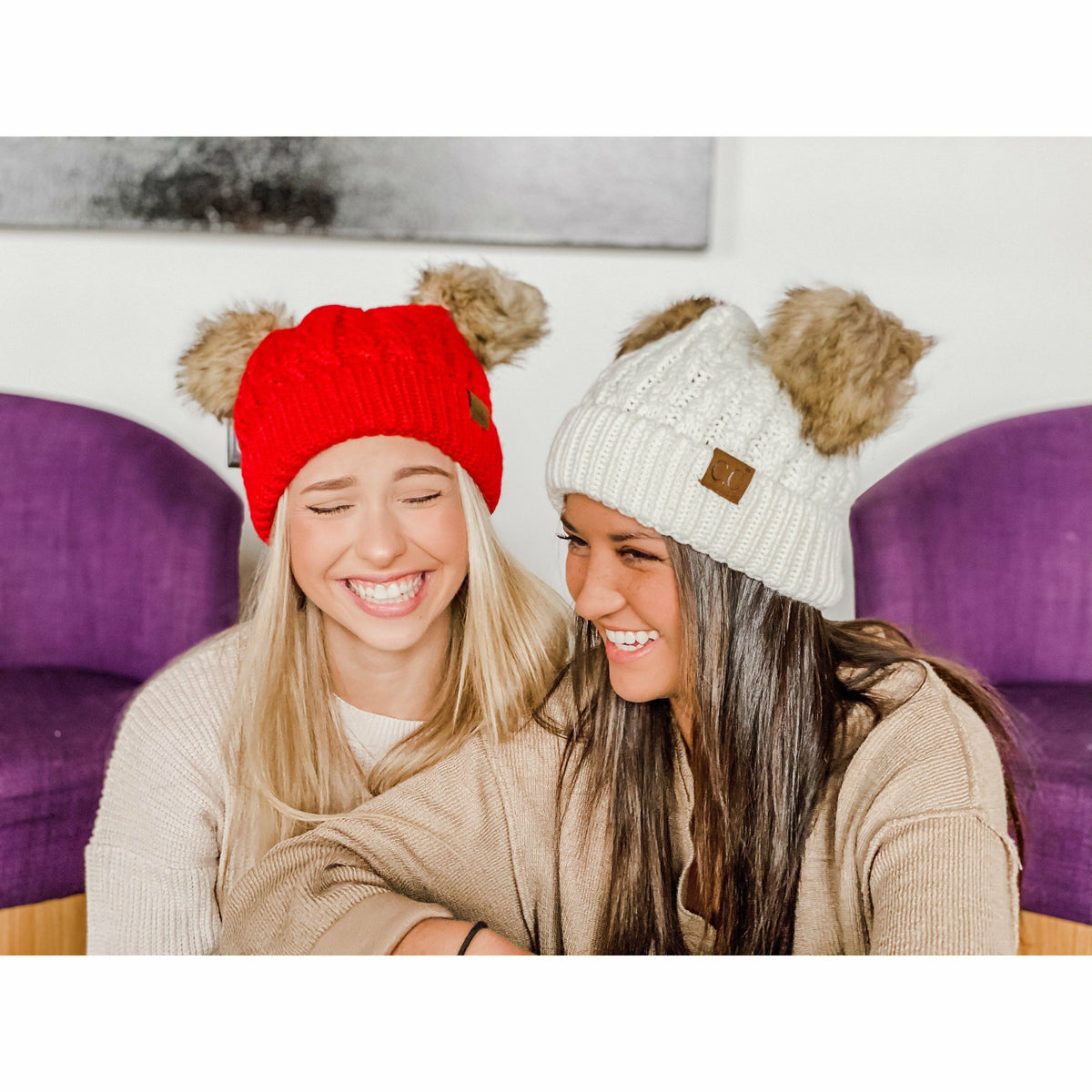 Double Pom Beanie