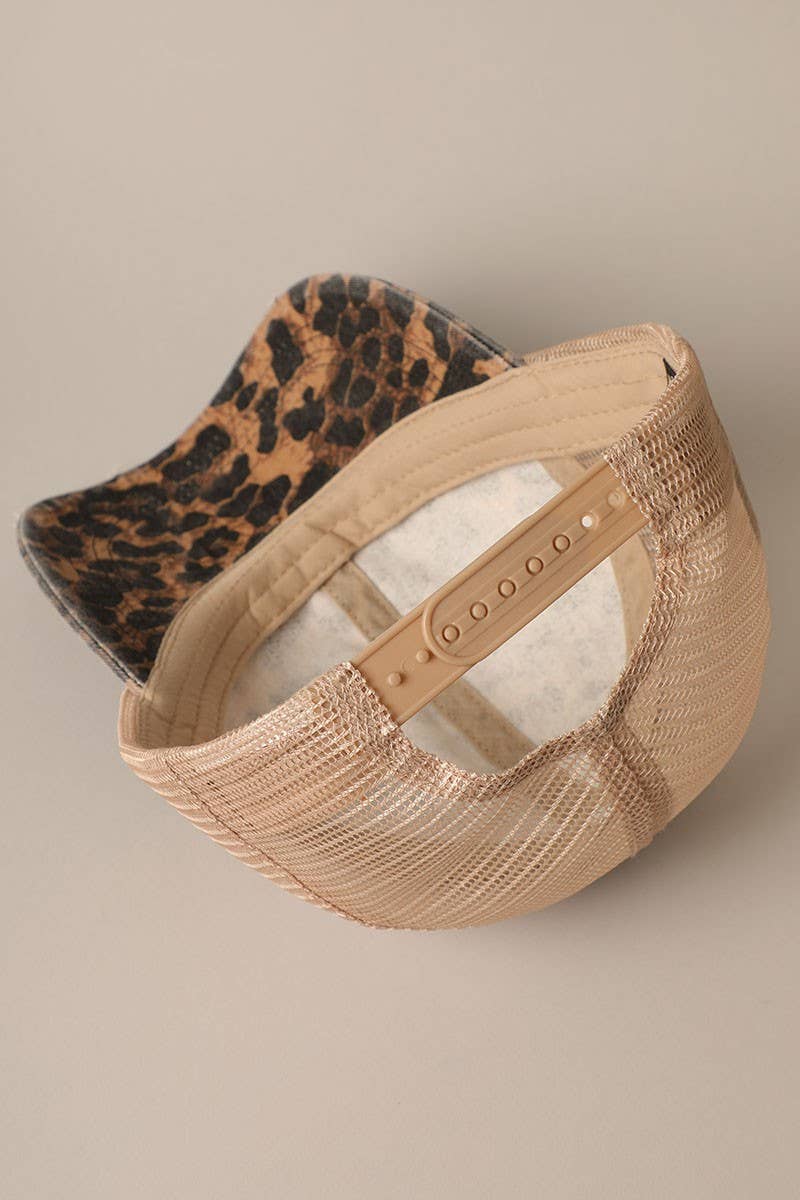 Leopard Print Baseball Cap