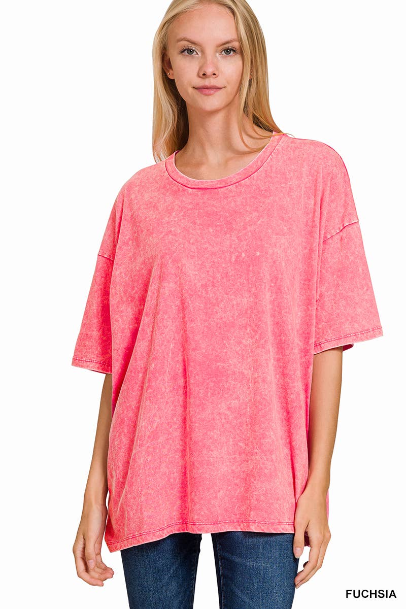Acid Washed Oversized Tee