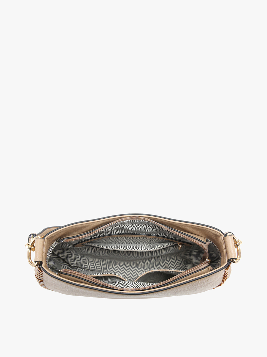 Jen & Co. Raquel Whipstitch Trim Saddle Bag