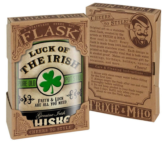 Luck of The Irish Flask