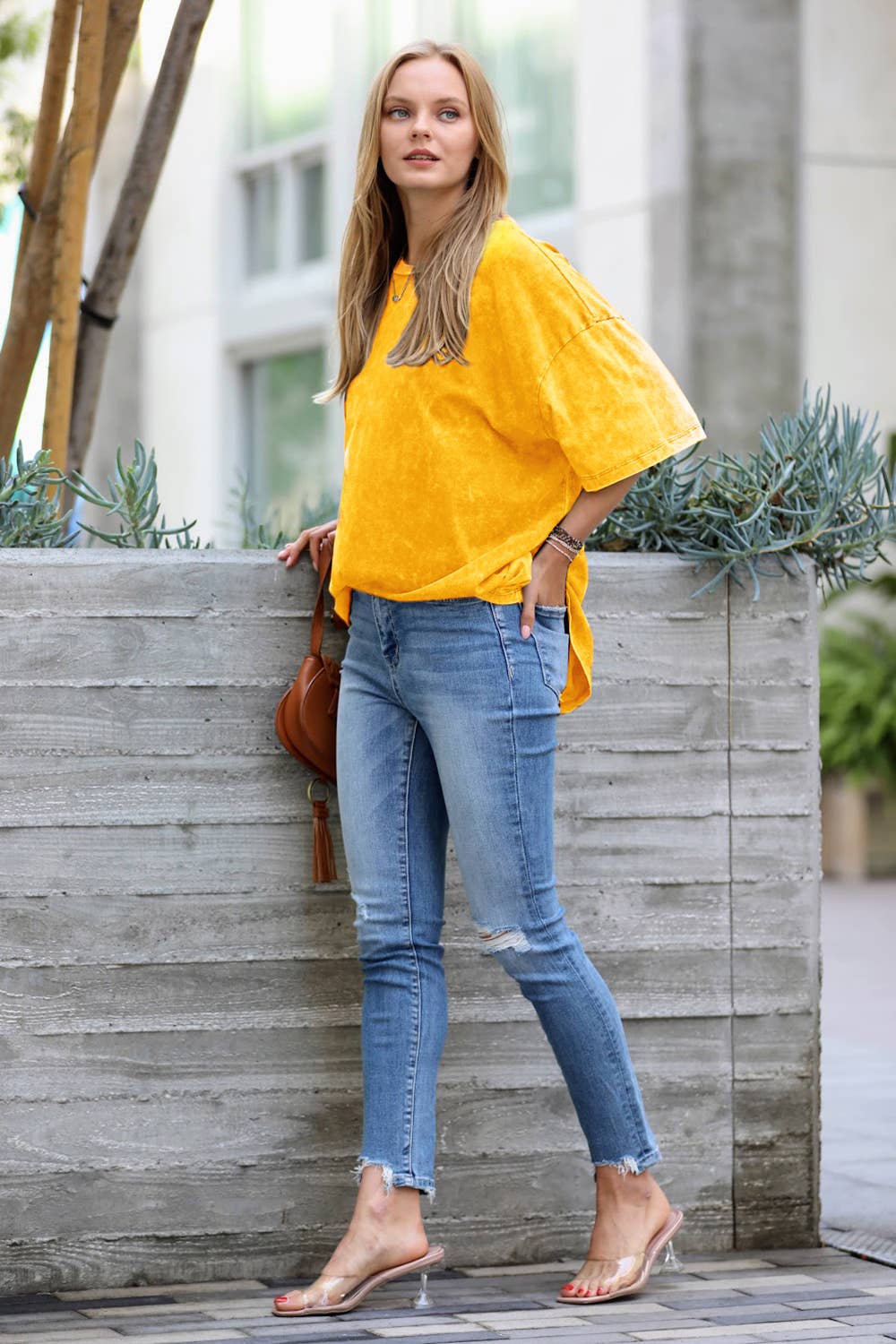 Acid Washed Oversized Tee
