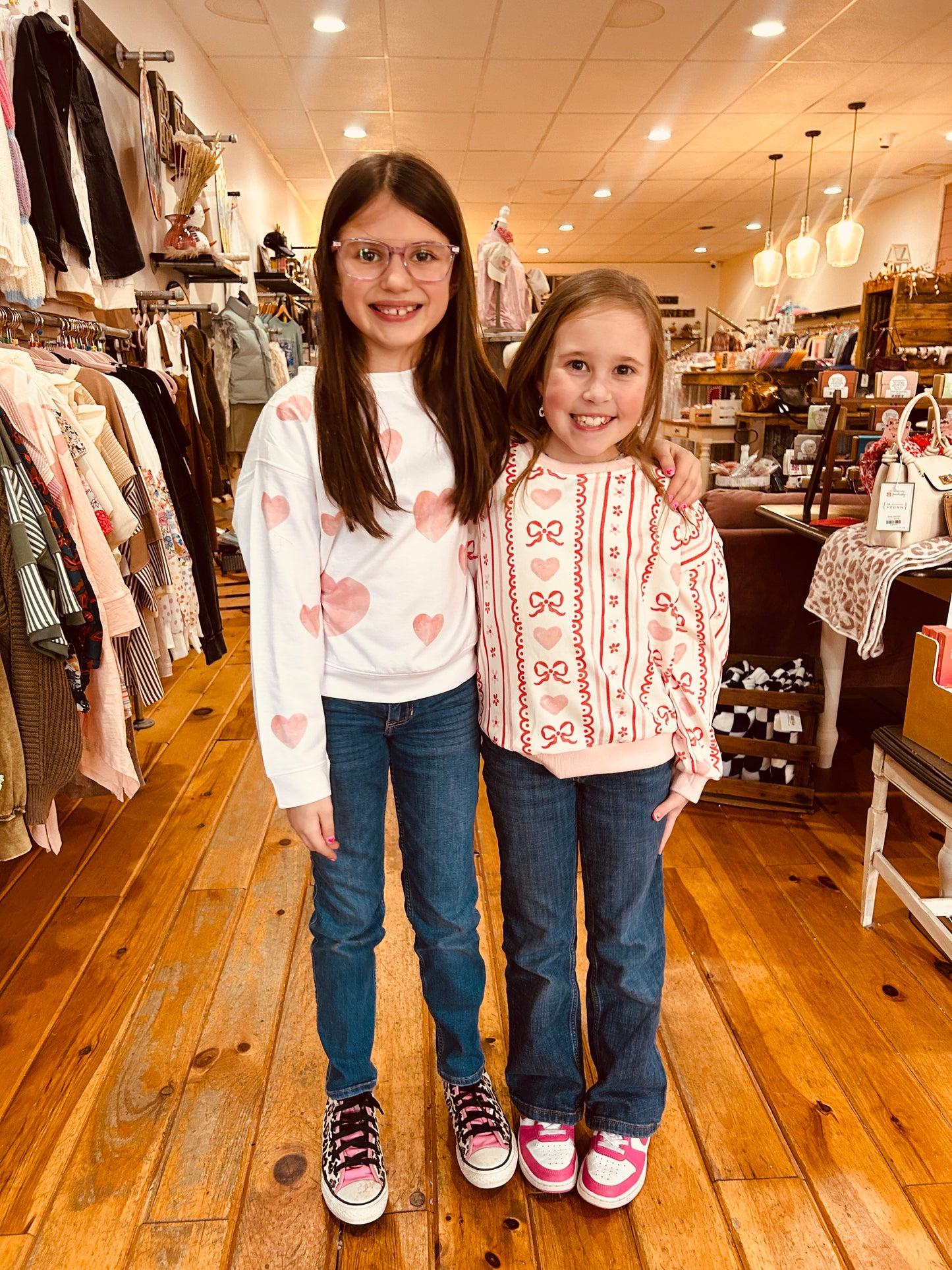 Girls Valentines Day Sweatshirt