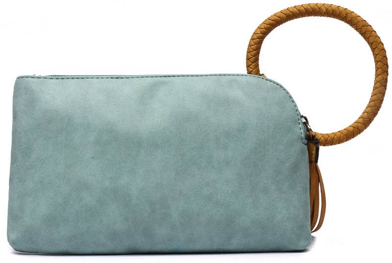 Two Toned Boho Wristlet