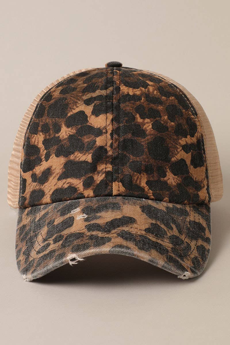Leopard Print Baseball Cap