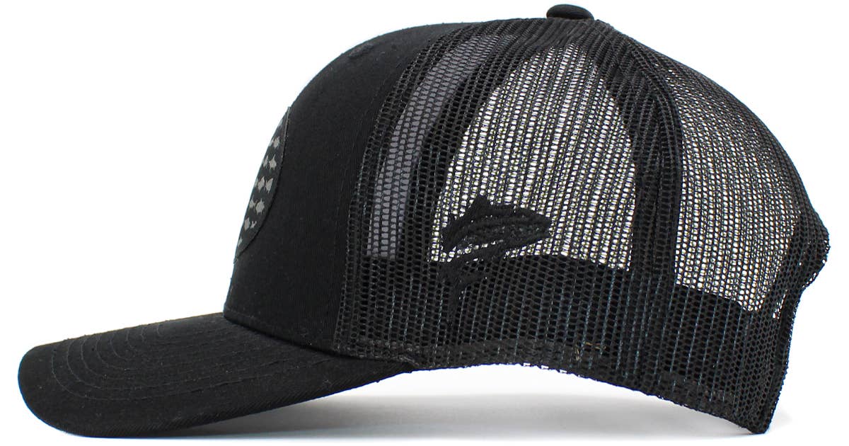 USA Fish Flag Mesh Back Ballcap