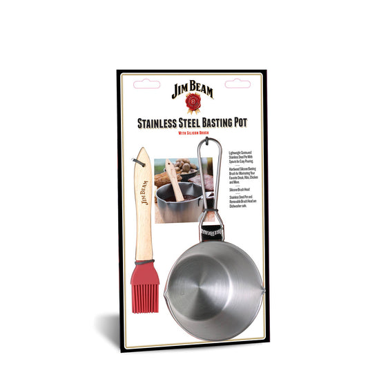Jim Beam Stainless Steel Basting Pot & Brush