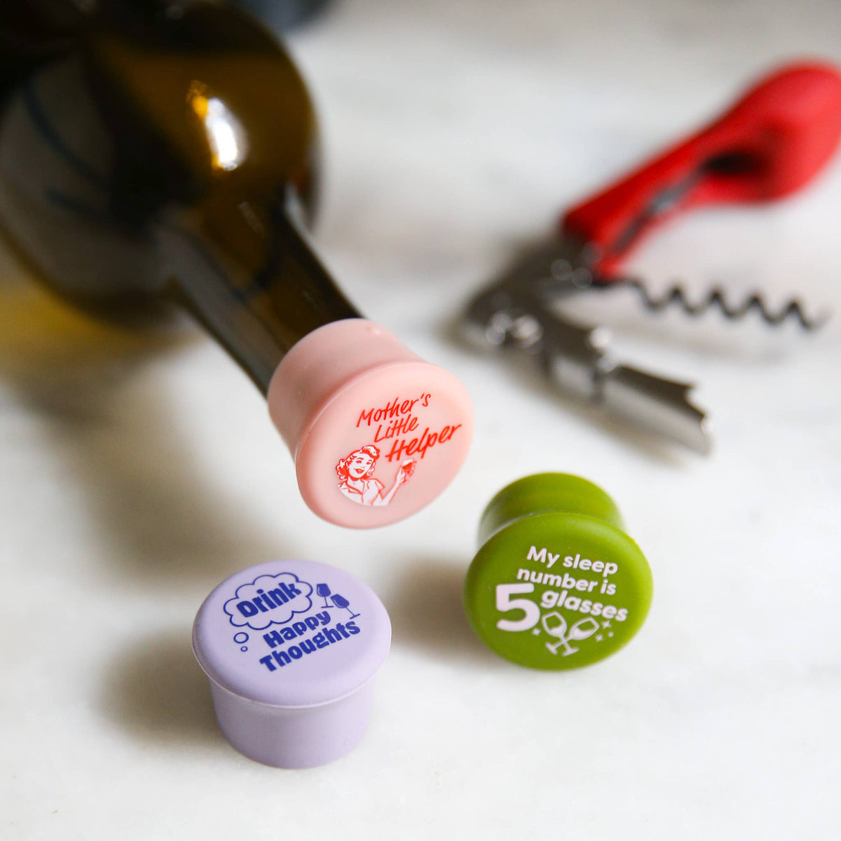 CapaBunga® - Retro Color Wine Stoppers