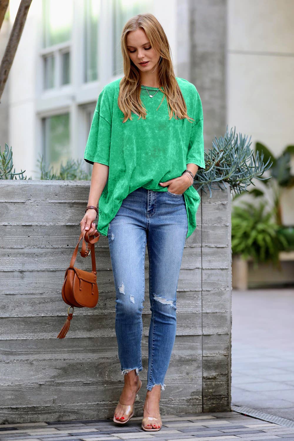 Acid Washed Oversized Tee