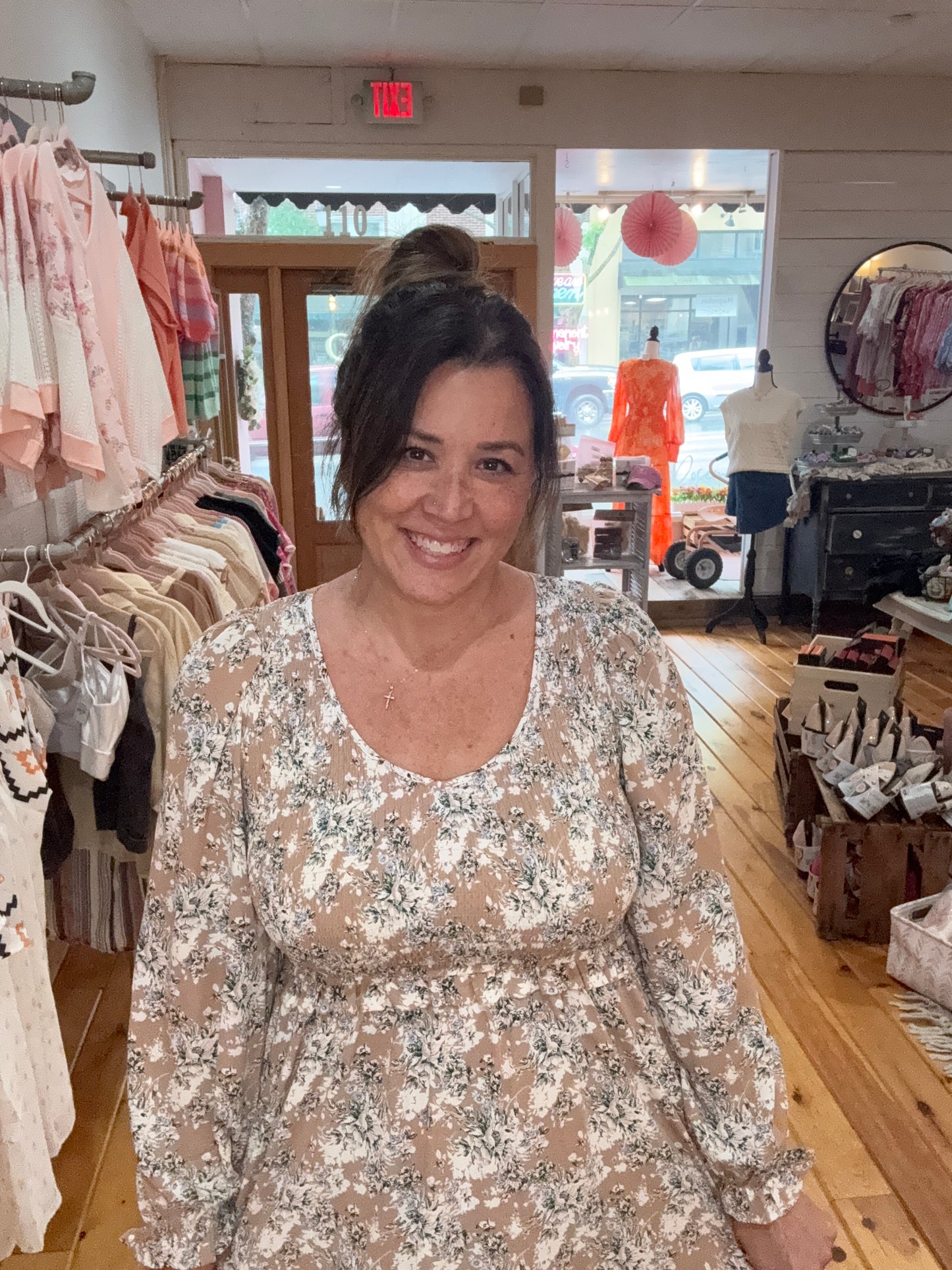 Maple Grove Floral Dress