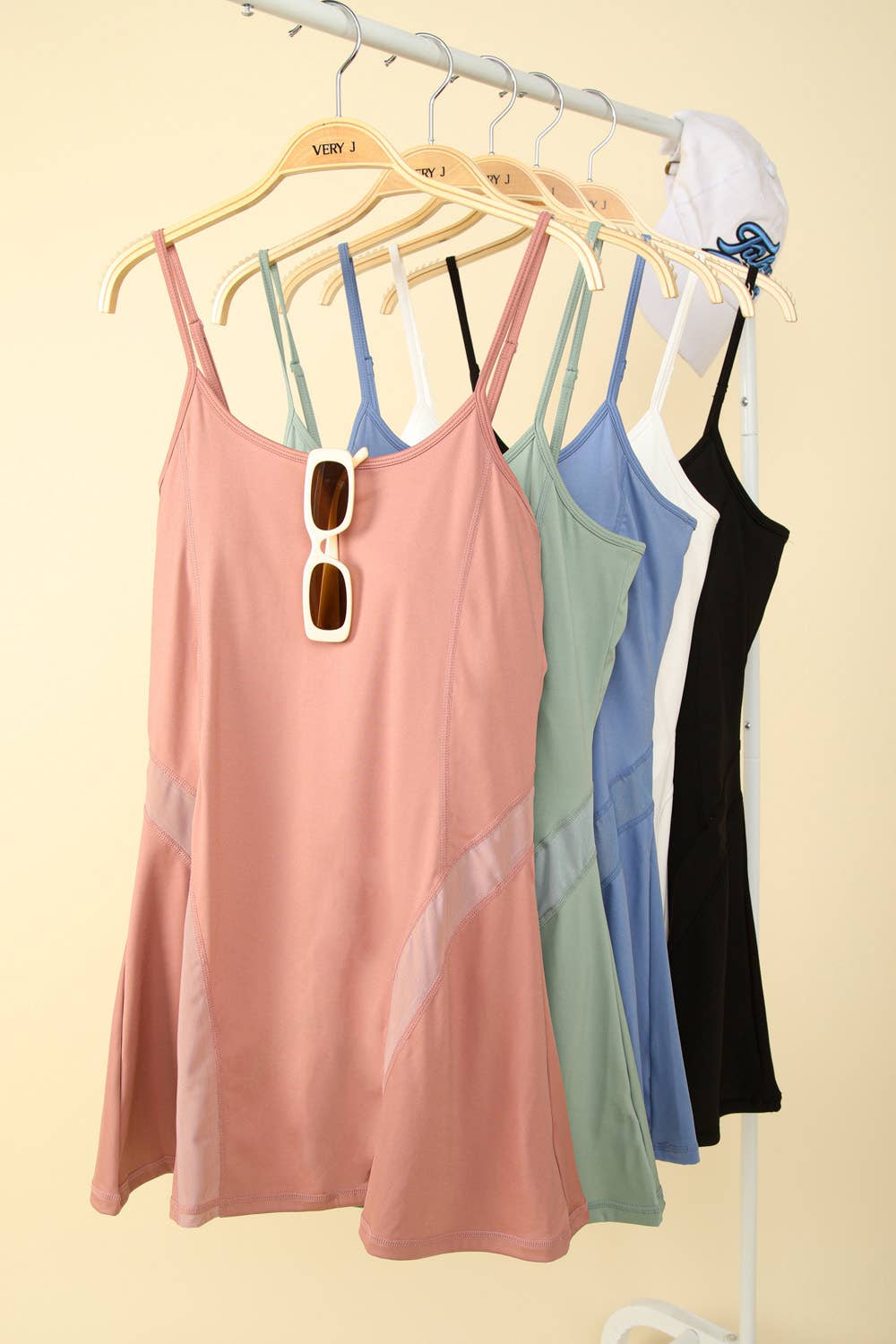 Tennis Mini Dress with Mesh Detail