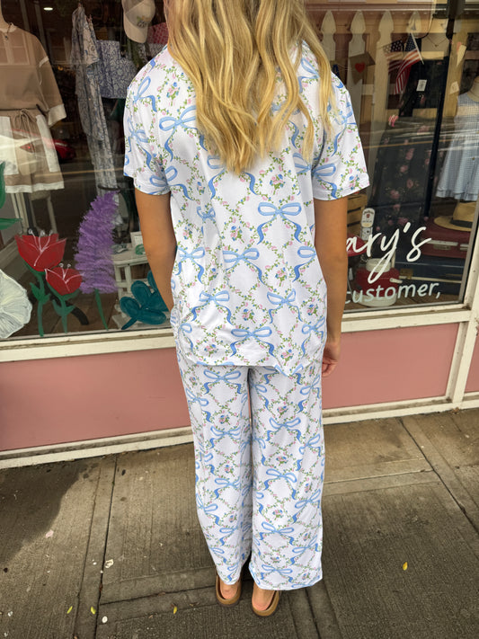 Bows & Blossoms PJ Set