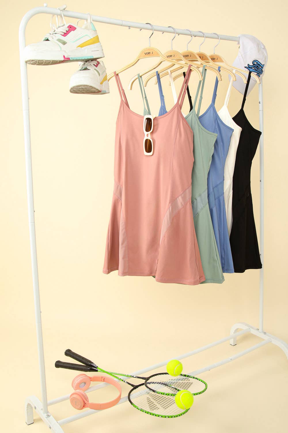 Tennis Mini Dress with Mesh Detail