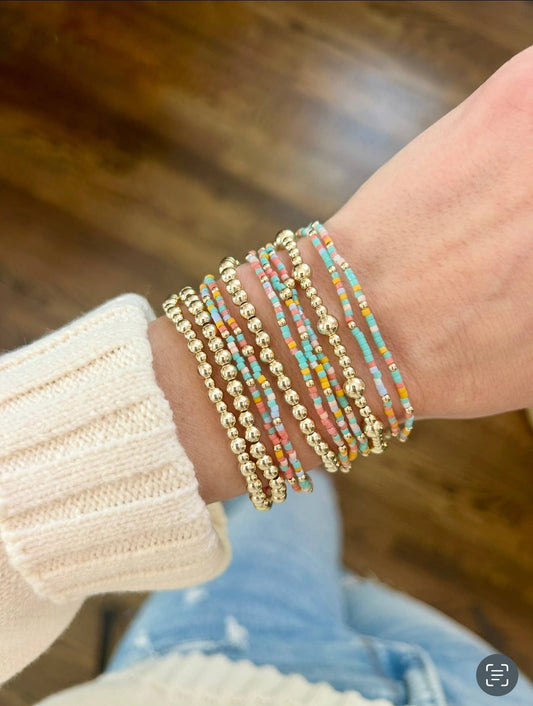 Gold Stretch Bracelet