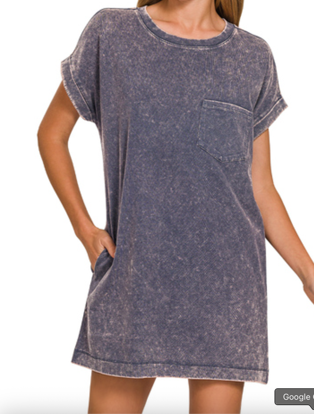 Acid Washed Tshirt Dress