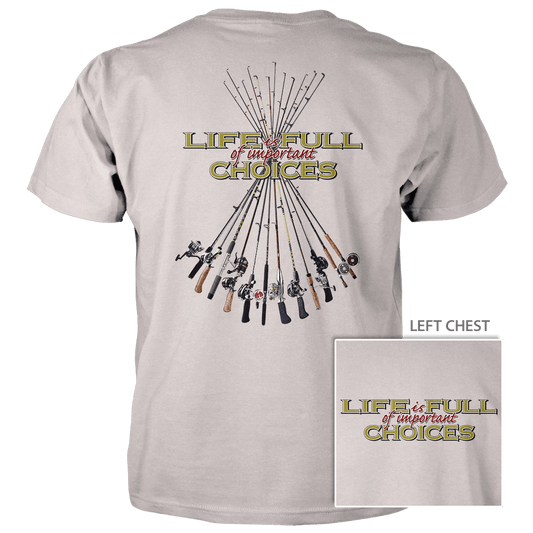 Choices Fishing Poles Cotton T-Shirt