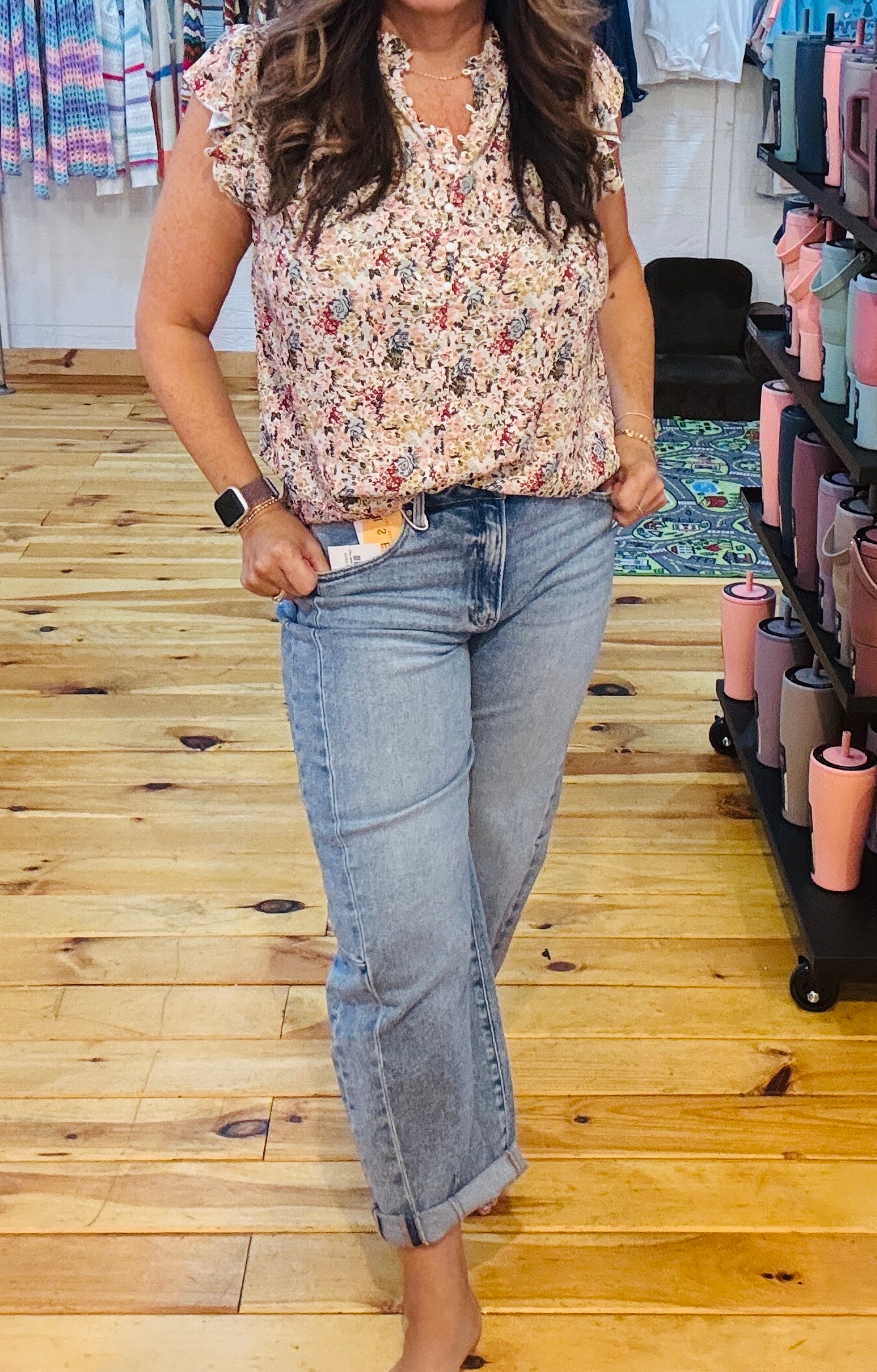 Boho Fall Florals Top
