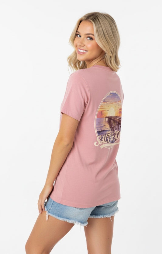 Womens Sunset SS Tee