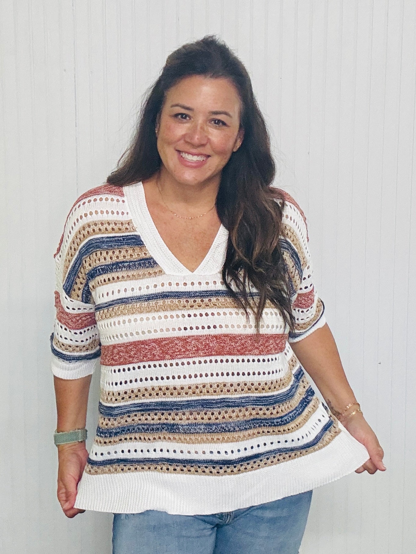 Ready for Fall - Half Sleeve Sweater
