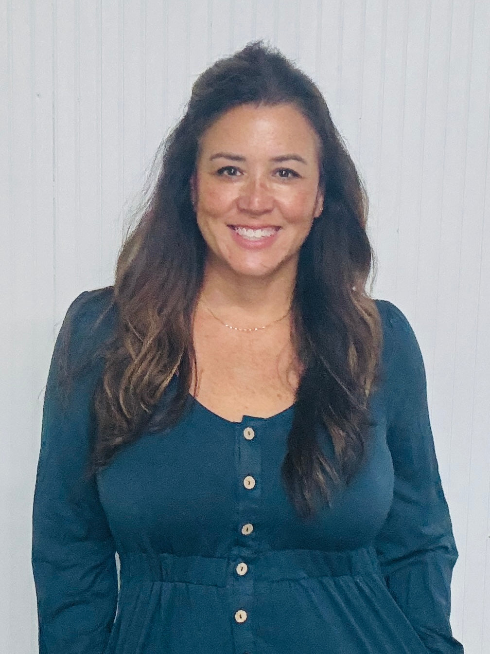 Button Up Dress-Teal