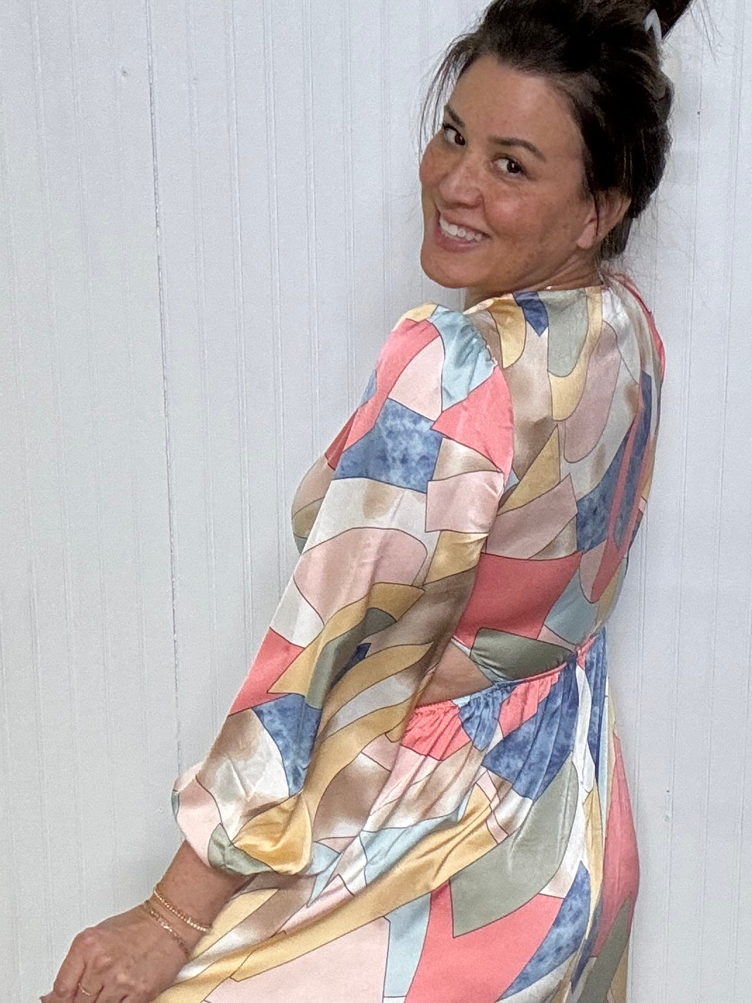 The Erica Abstract Maxi Dress