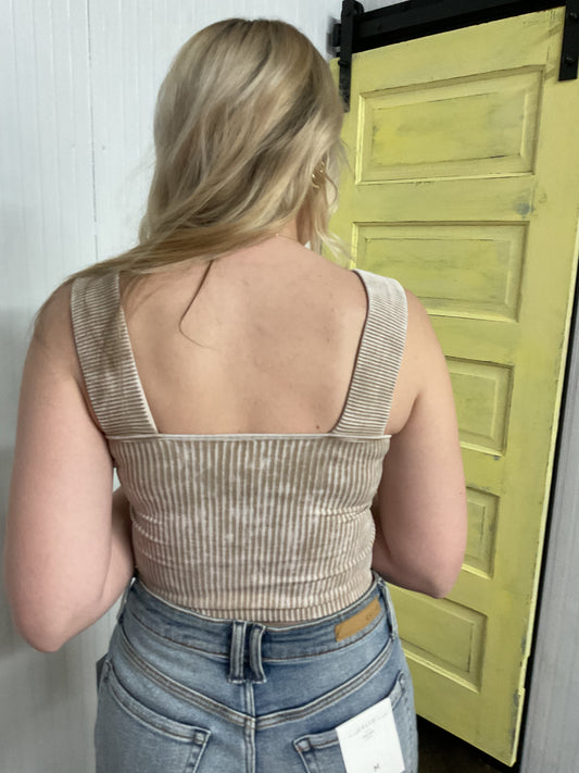 Ribbed Cropped Top