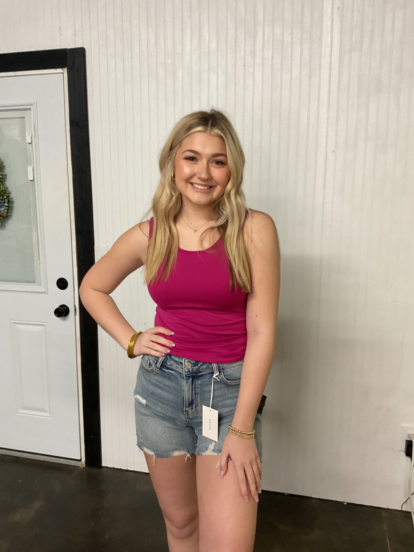 Scoop Neck Seamless Tank Top