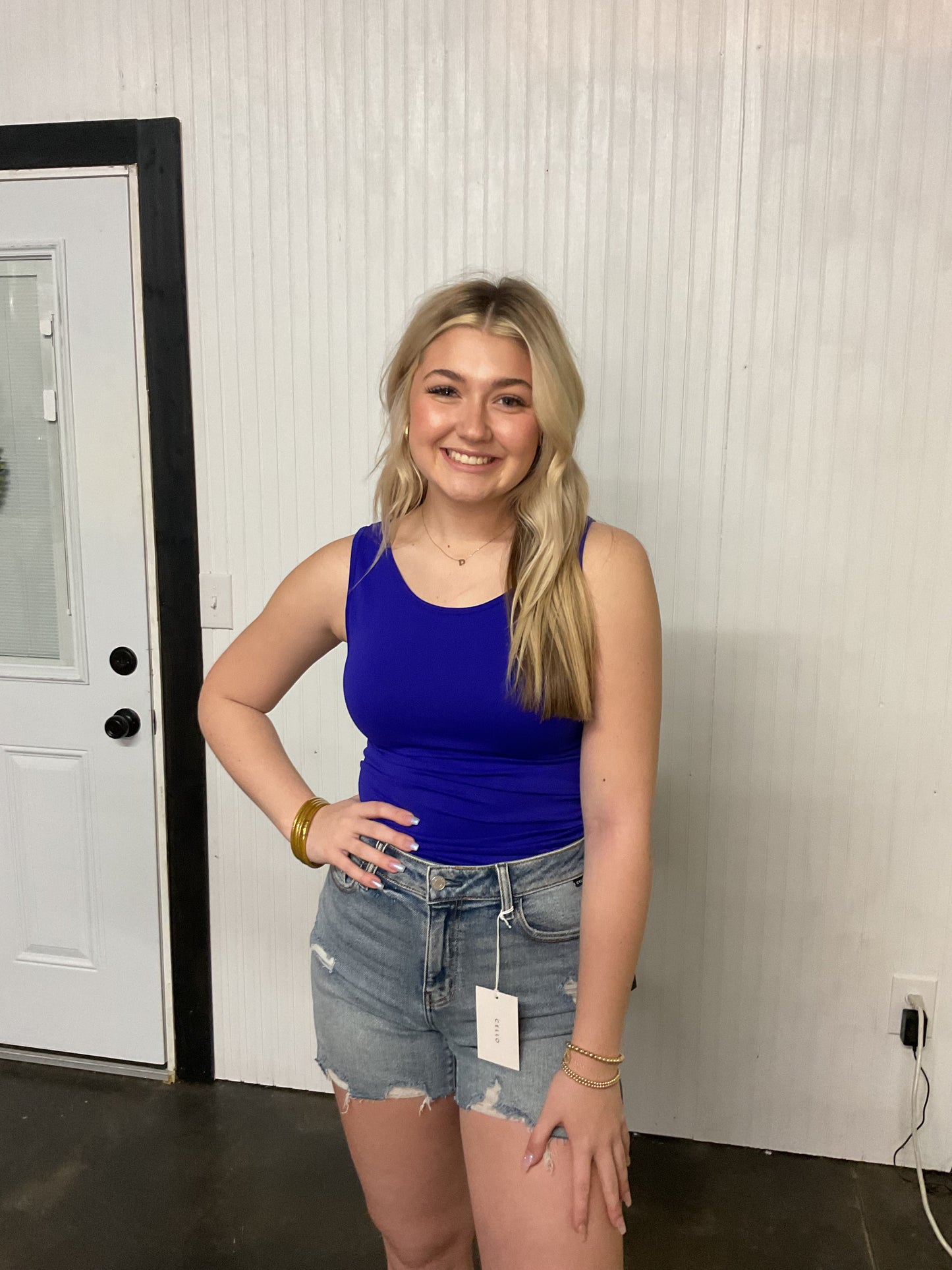 Scoop Neck Seamless Tank Top